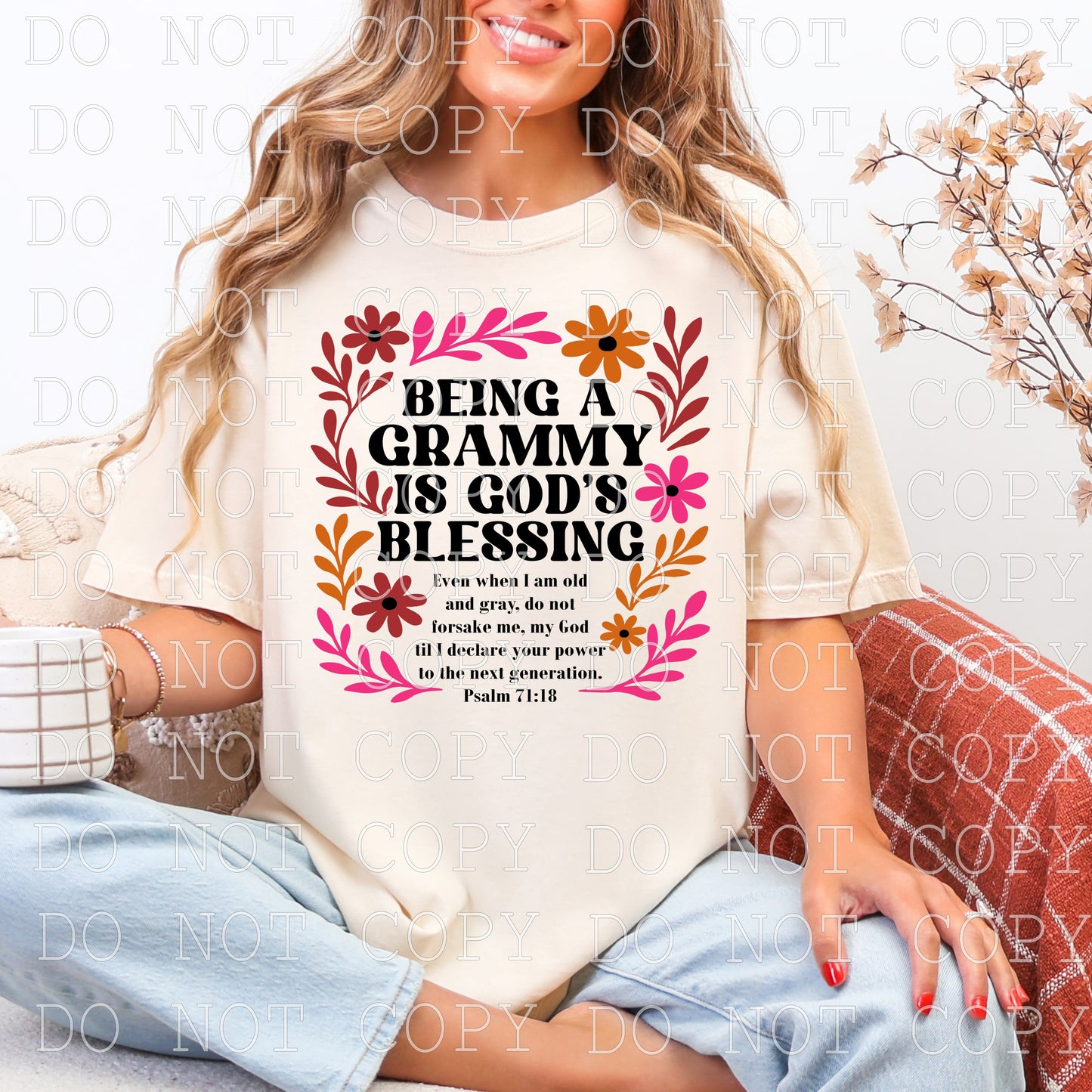 Being A Grammy Is God's Blessing - DIGITAL DESIGN- INSTANT DOWNLOAD