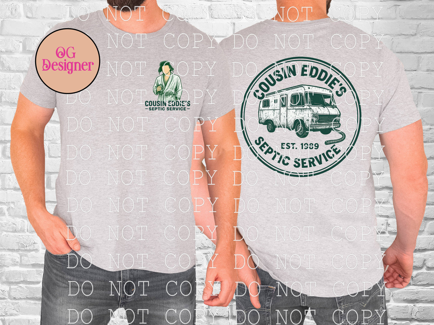 Cousin eddie's Septic Service  -  DIGITAL DESIGN- INSTANT DOWNLOAD