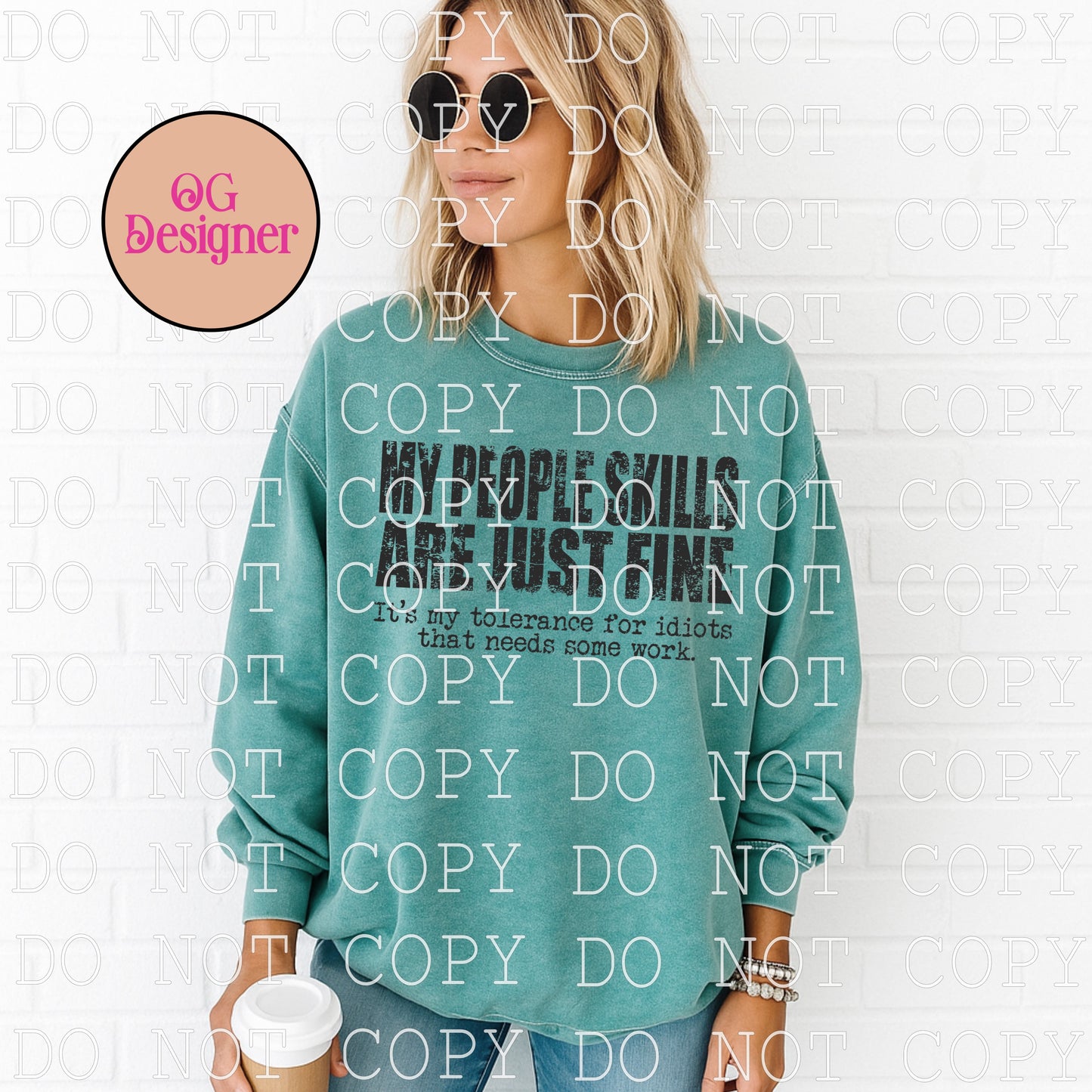 My people skills are just fine  - DIGITAL DESIGN- INSTANT DOWNLOAD