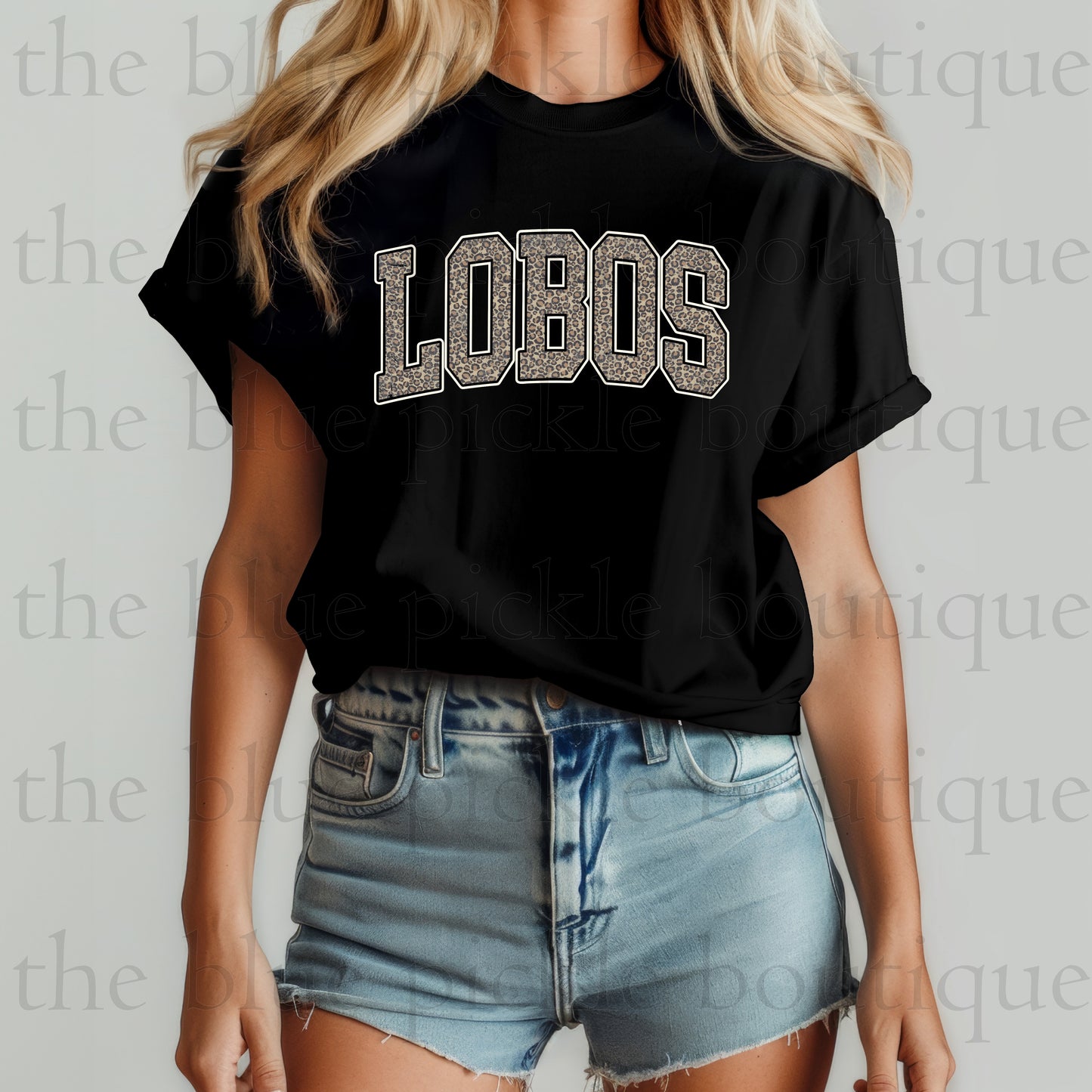 Distressed Leopard Print Mascot