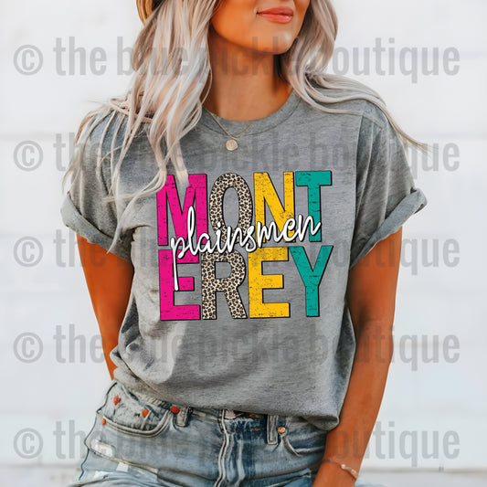 School Spirit Neons & Leopard tee