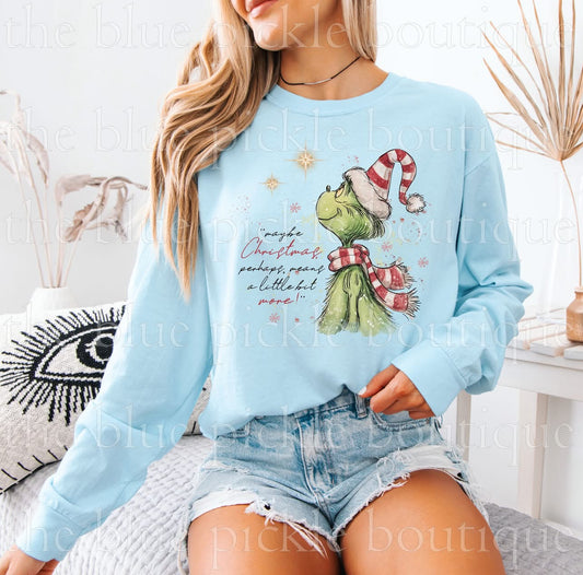 Watercolor Perhaps Christmas Means Much More