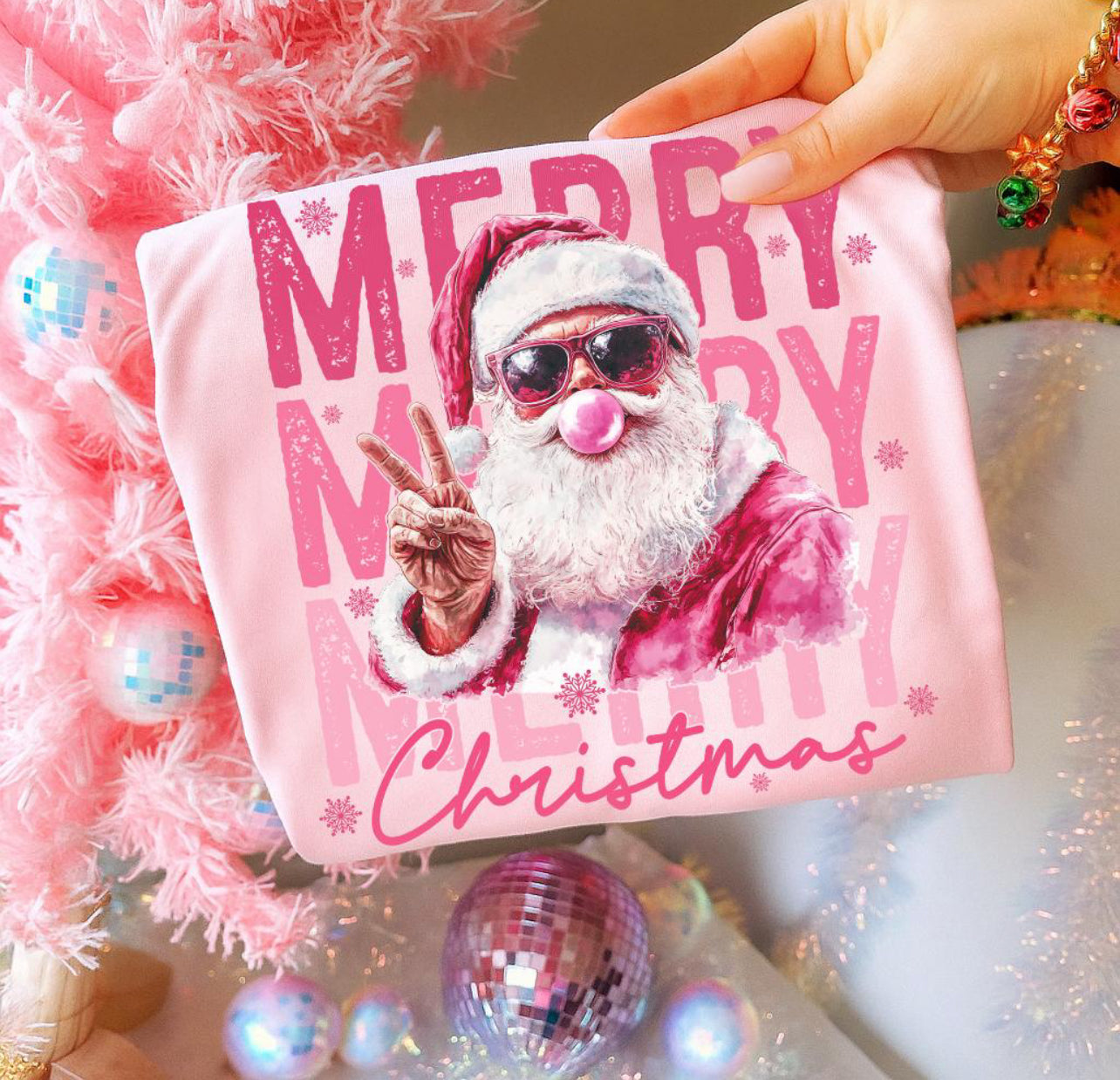 Merry Bubblegum Santa