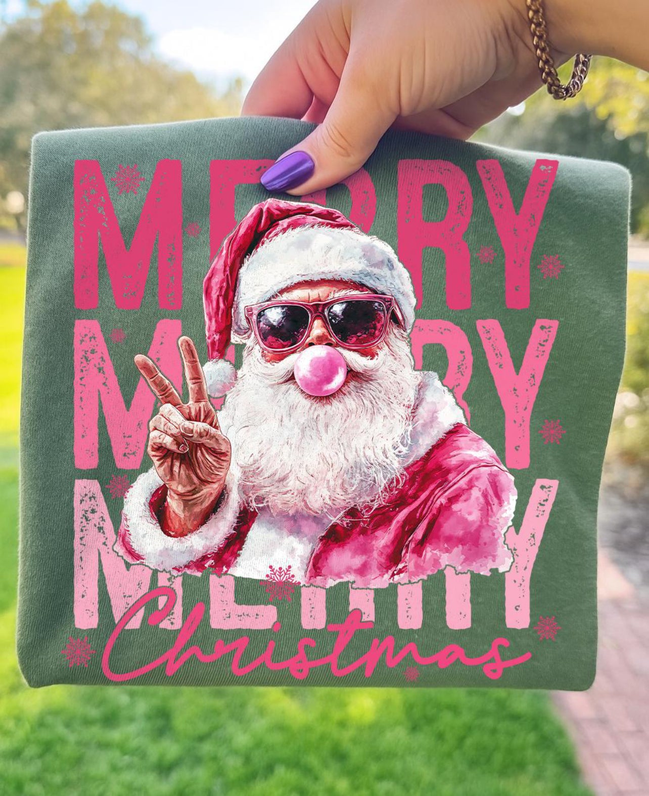 Merry Bubblegum Santa