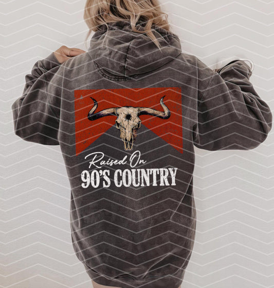 Raised on 90s country vintage hoodie