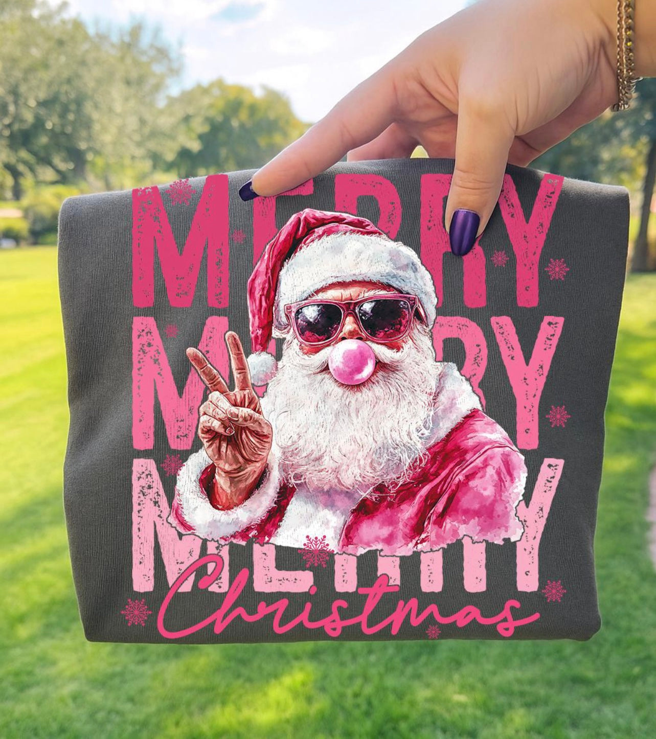 Merry Bubblegum Santa