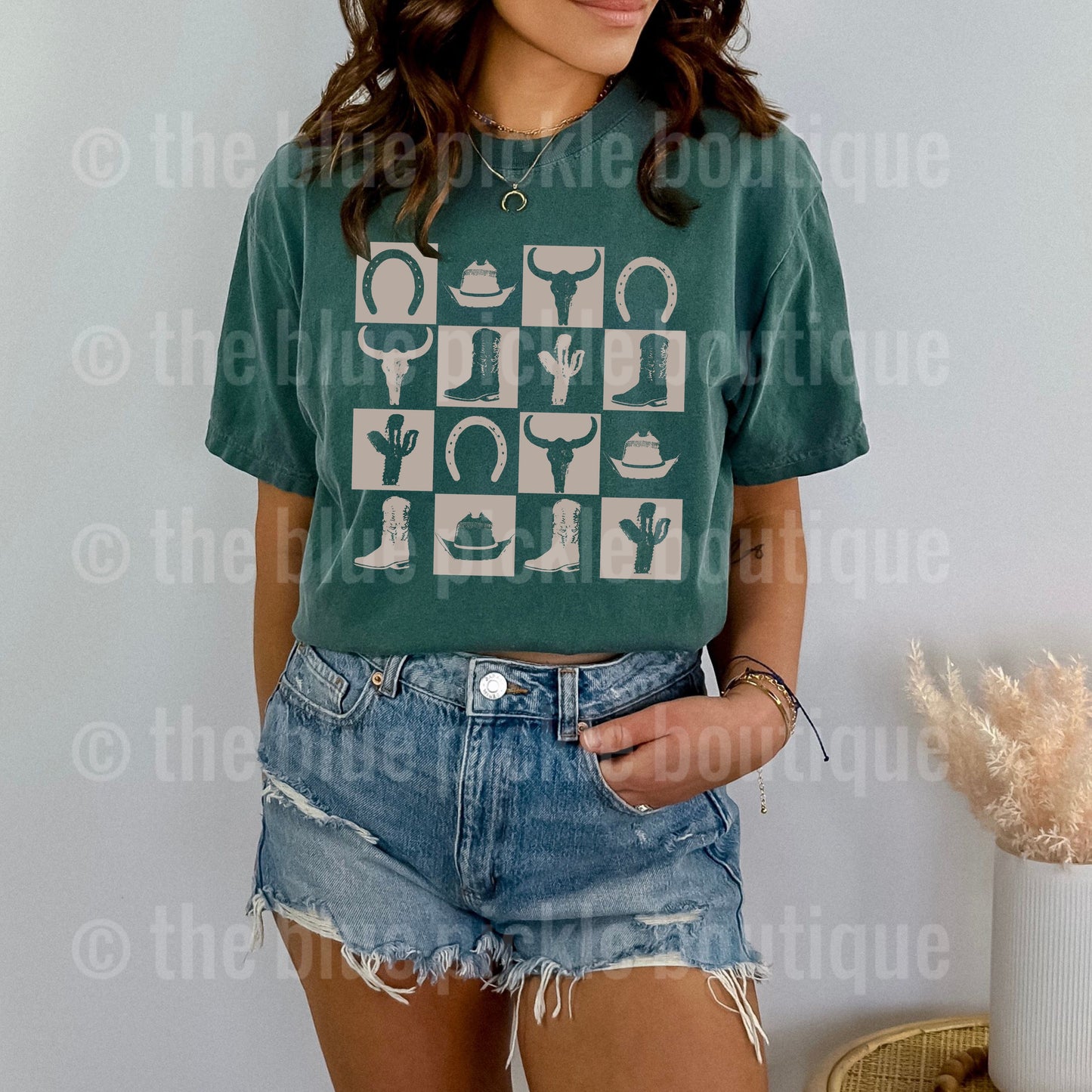 Cowboy Squares tee