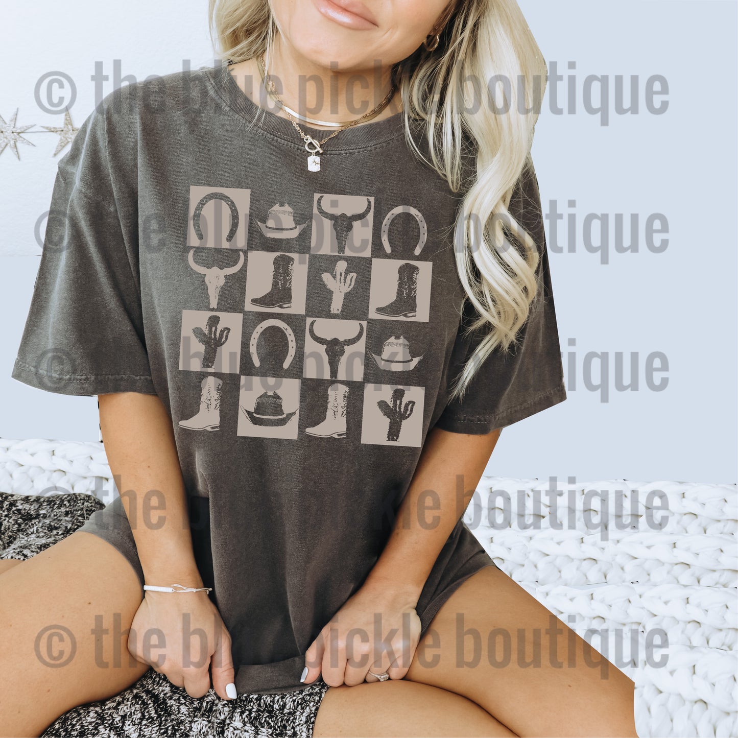 Cowboy Squares tee