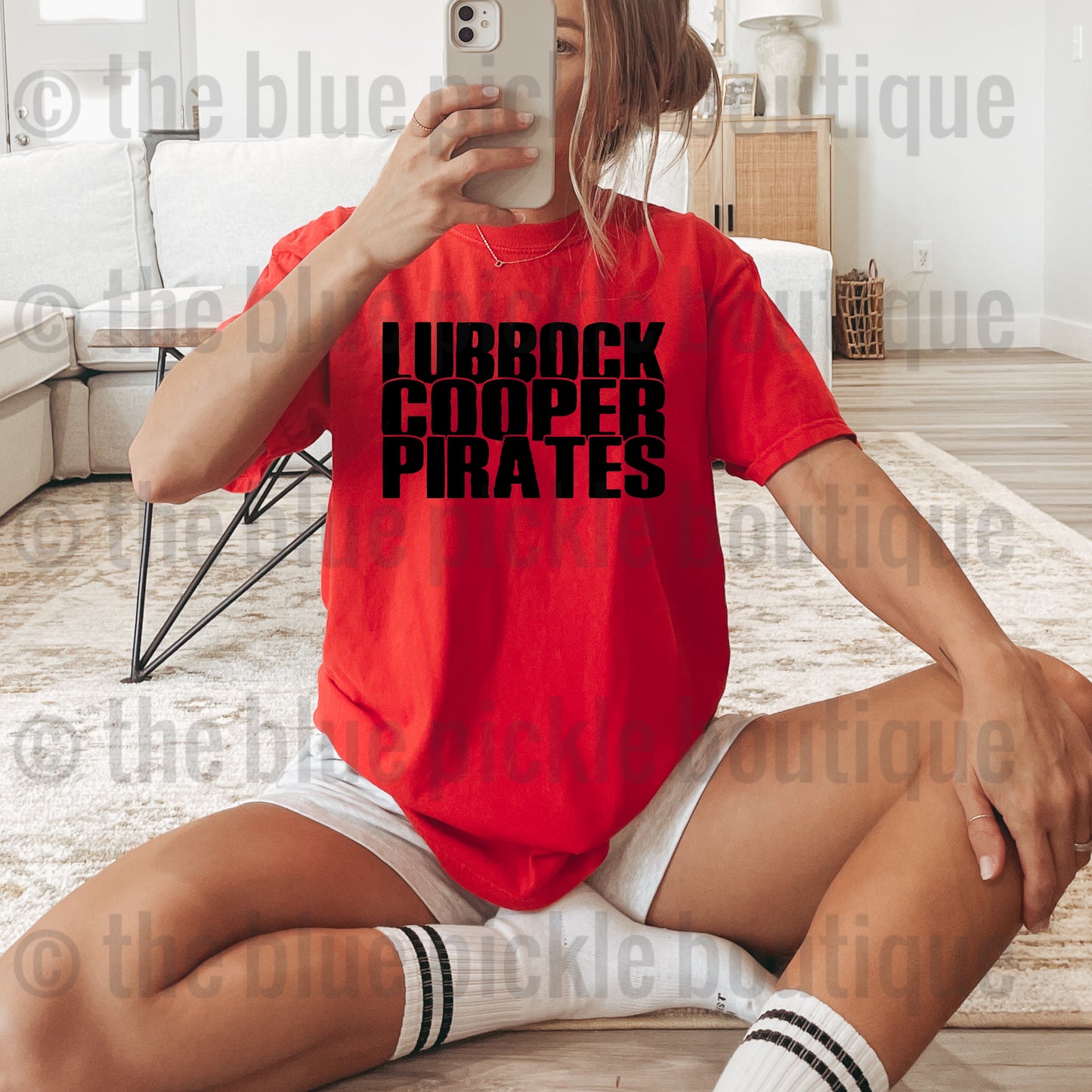 Stacked School Name Tee