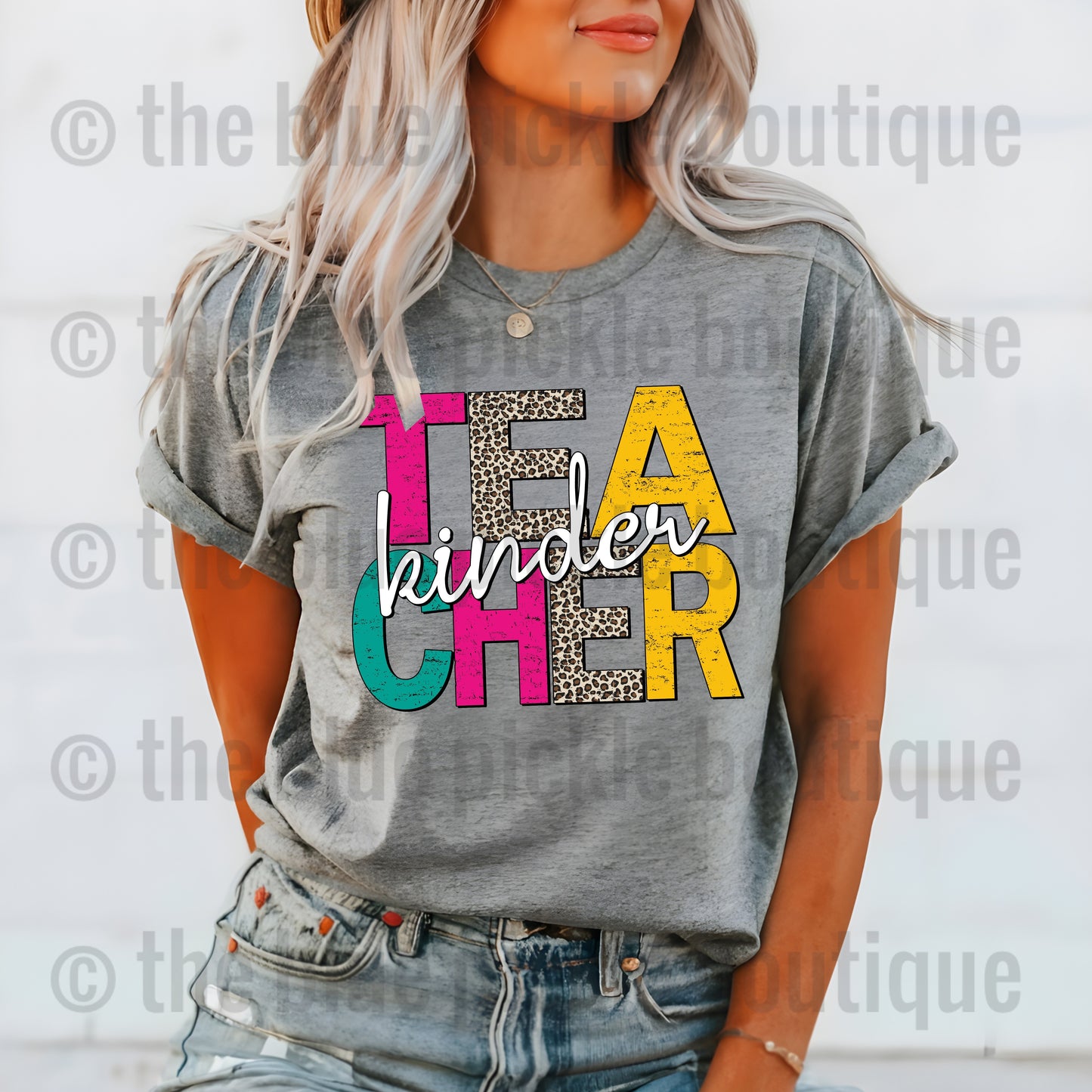 Teacher Neons & Leopard tee