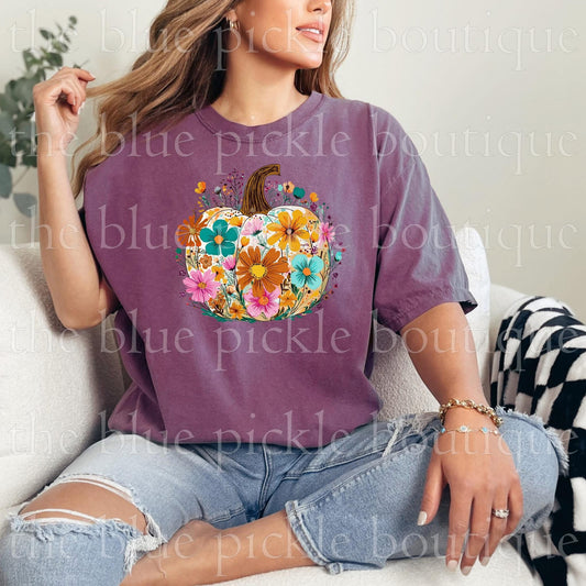 Floral Boho Pumpkin