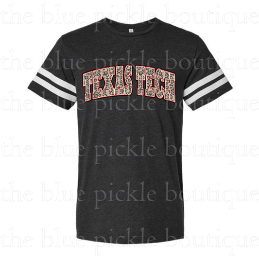 Leopard Print Tech Jersey Tee