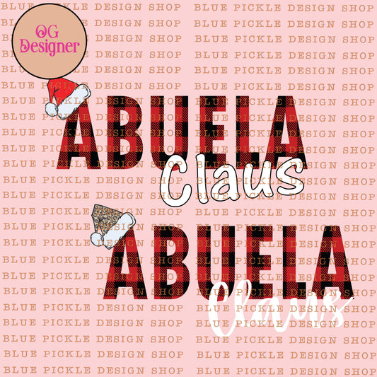 Abuela Claus - DIGITAL DESIGN- INSTANT DOWNLOAD