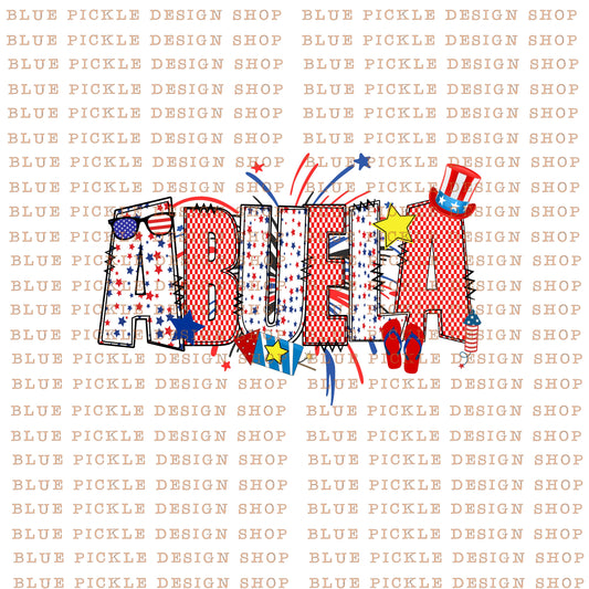 Abuela - July 4th - DIGITAL DESIGN