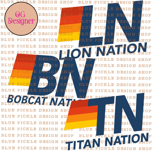 CUSTOM Mascot Nation Cali Stripes Design - DIGITAL DESIGN