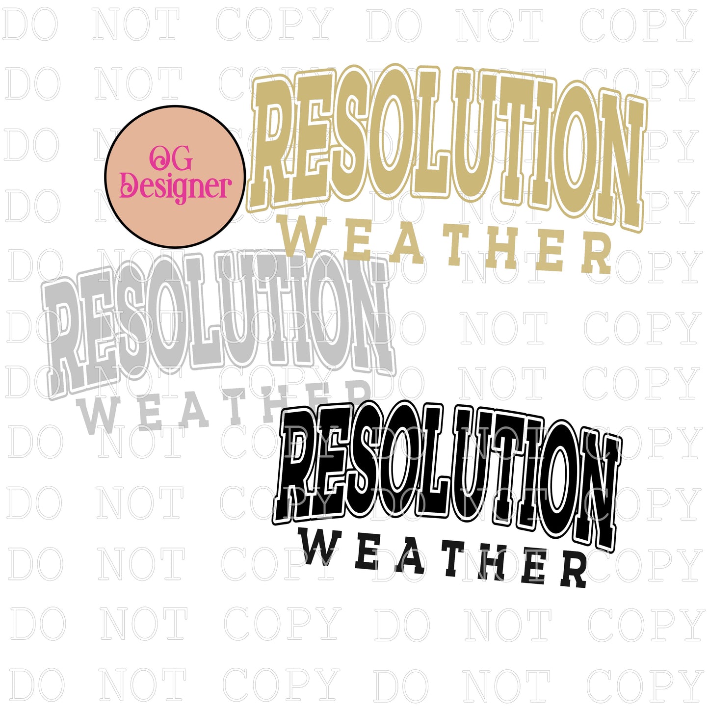 Resolution Weather New Years Eve  - DIGITAL DESIGN- INSTANT DOWNLOAD