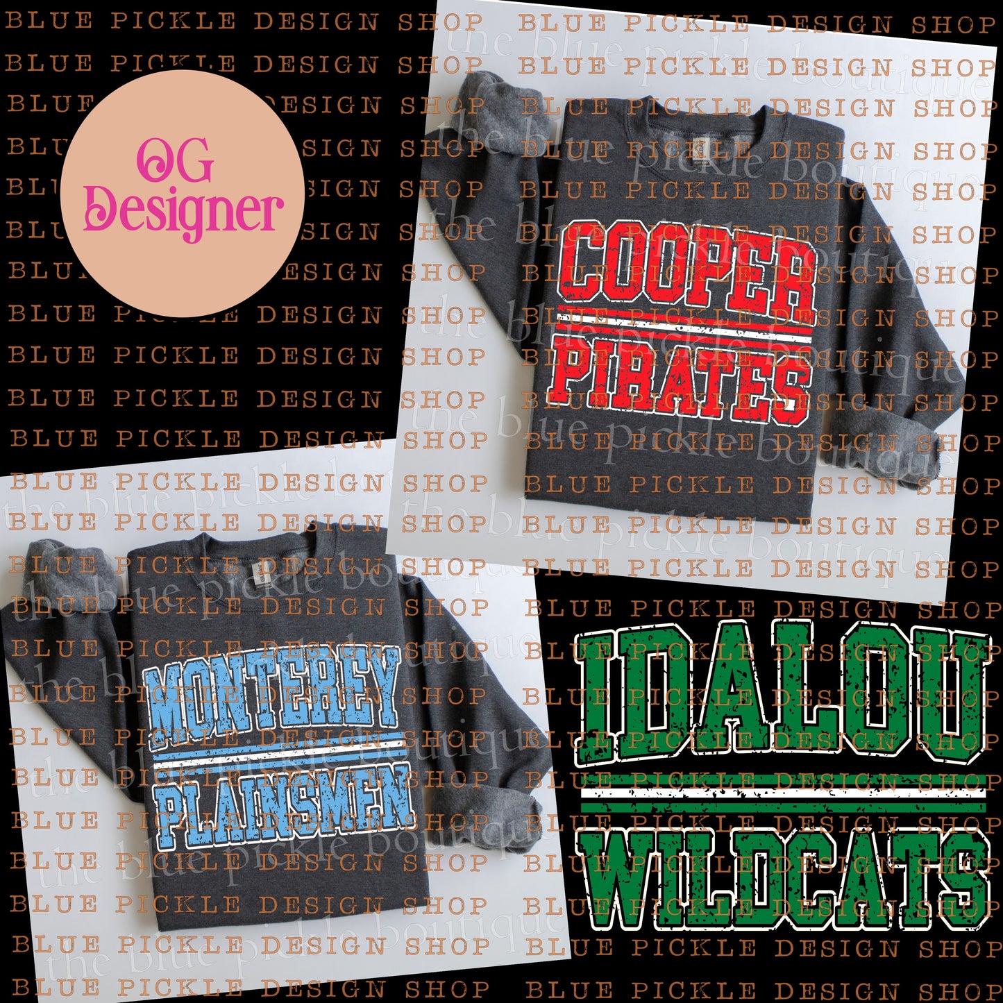 CUSTOM School/Town Mascot Old College Style  - DIGITAL DESIGN