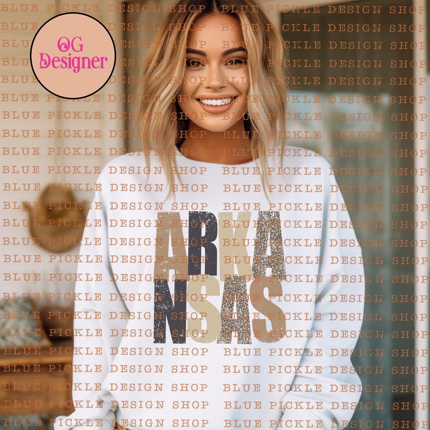 Arkansas Distressed Leopard Neutrals - DIGITAL DESIGN