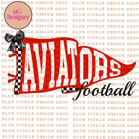Aviators Pennant Flag - Red - DIGITAL DESIGN- INSTANT DOWNLOAD