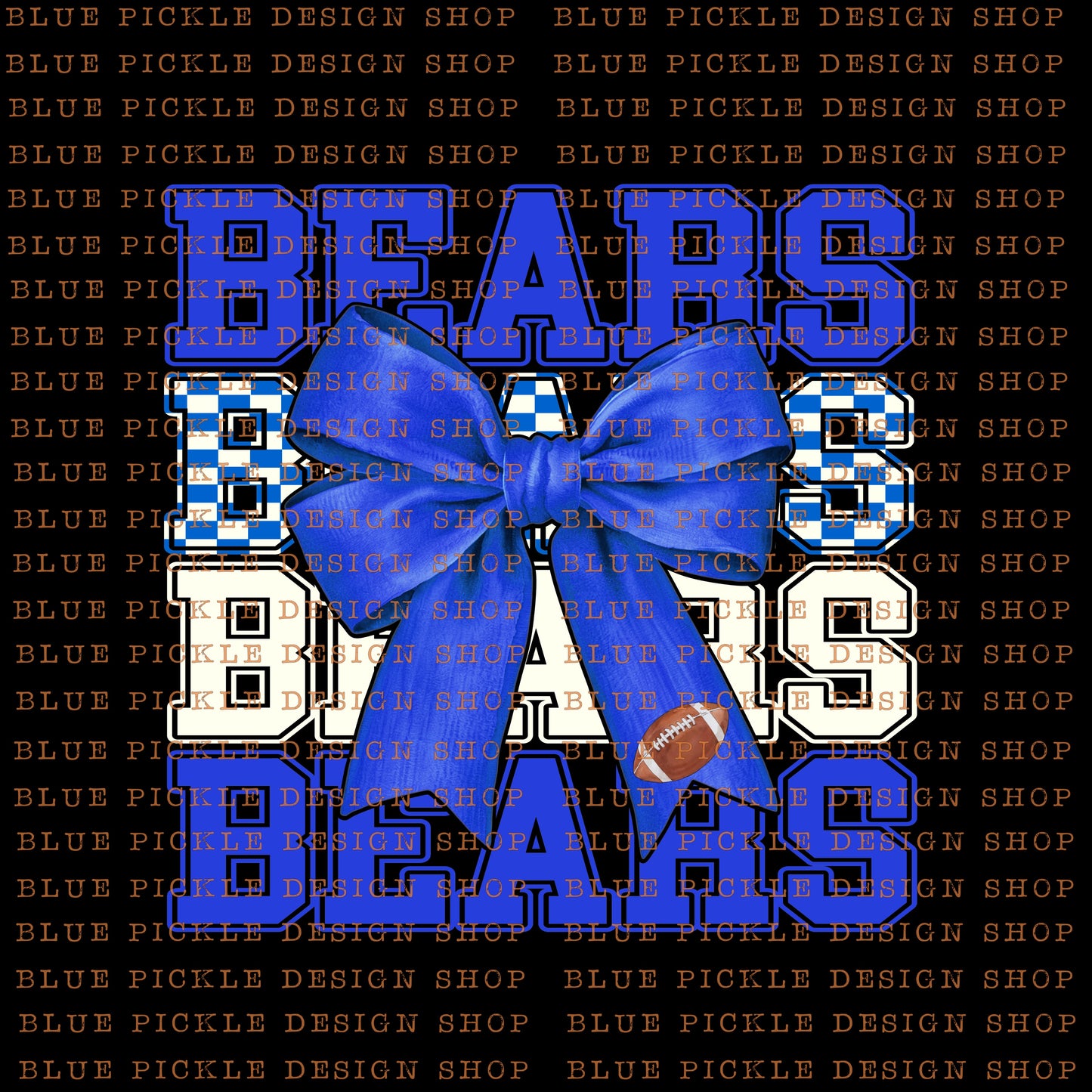 Bears Royal Blue- DIGITAL DESIGN