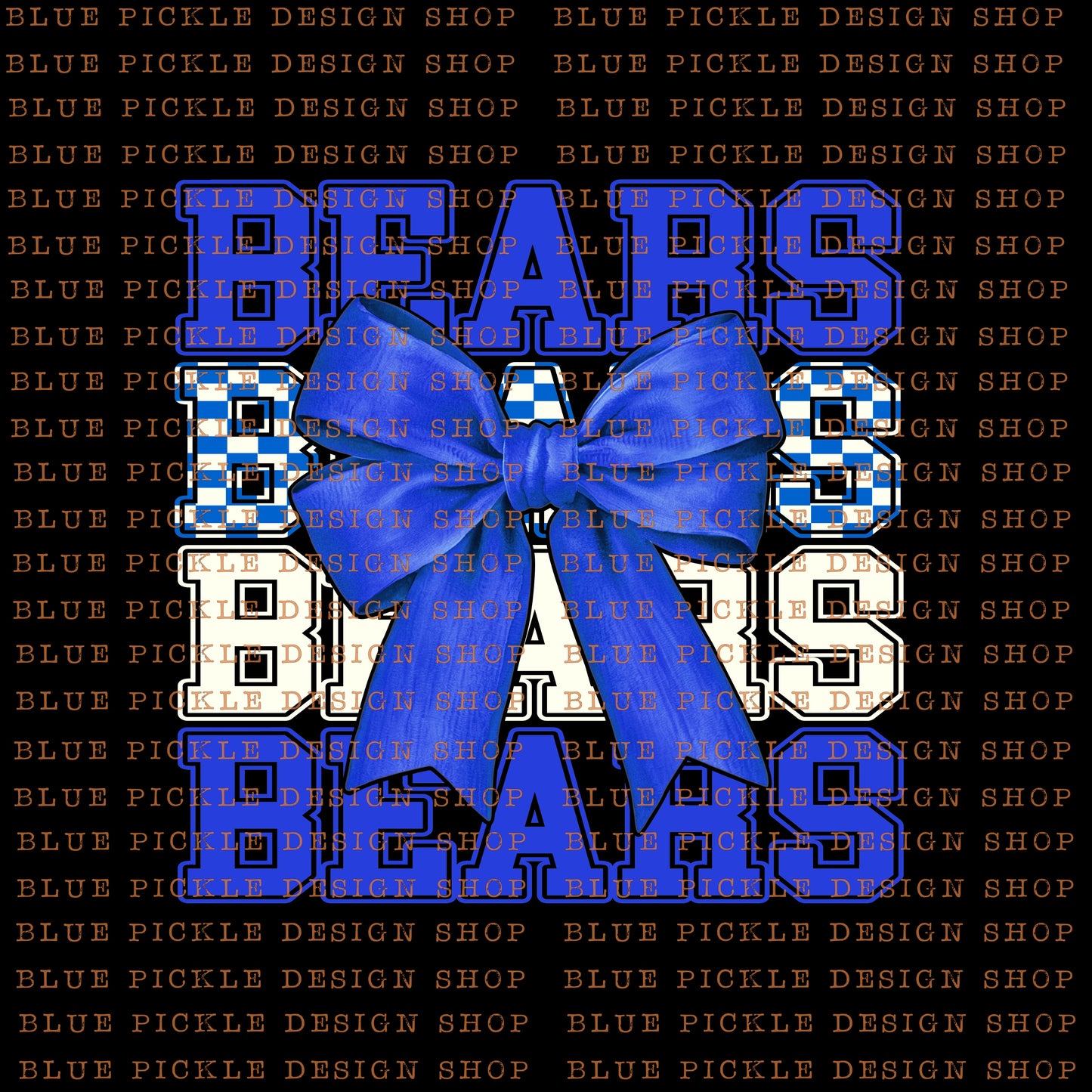 Bears Royal Blue- DIGITAL DESIGN