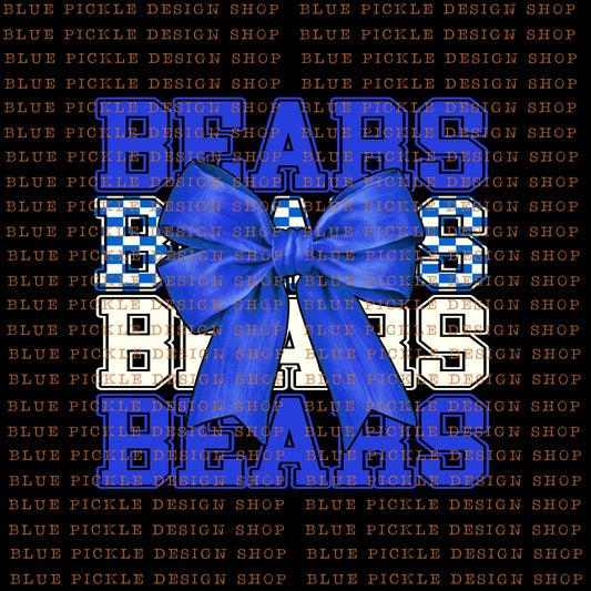 Bears Royal Blue- DIGITAL DESIGN