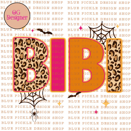 Halloween Bibi -  DIGITAL DESIGN- INSTANT DOWNLOAD