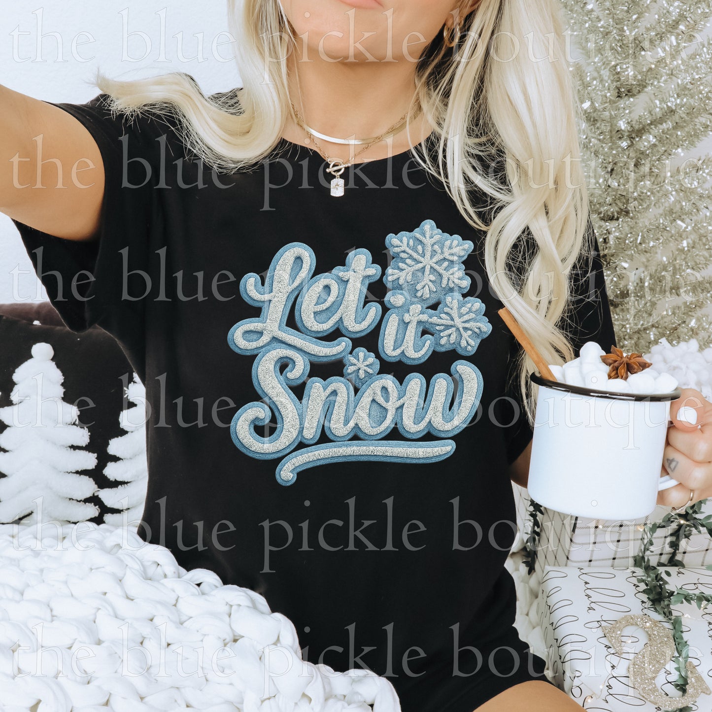 Let It Snow -  DIGITAL DESIGN- INSTANT DOWNLOAD