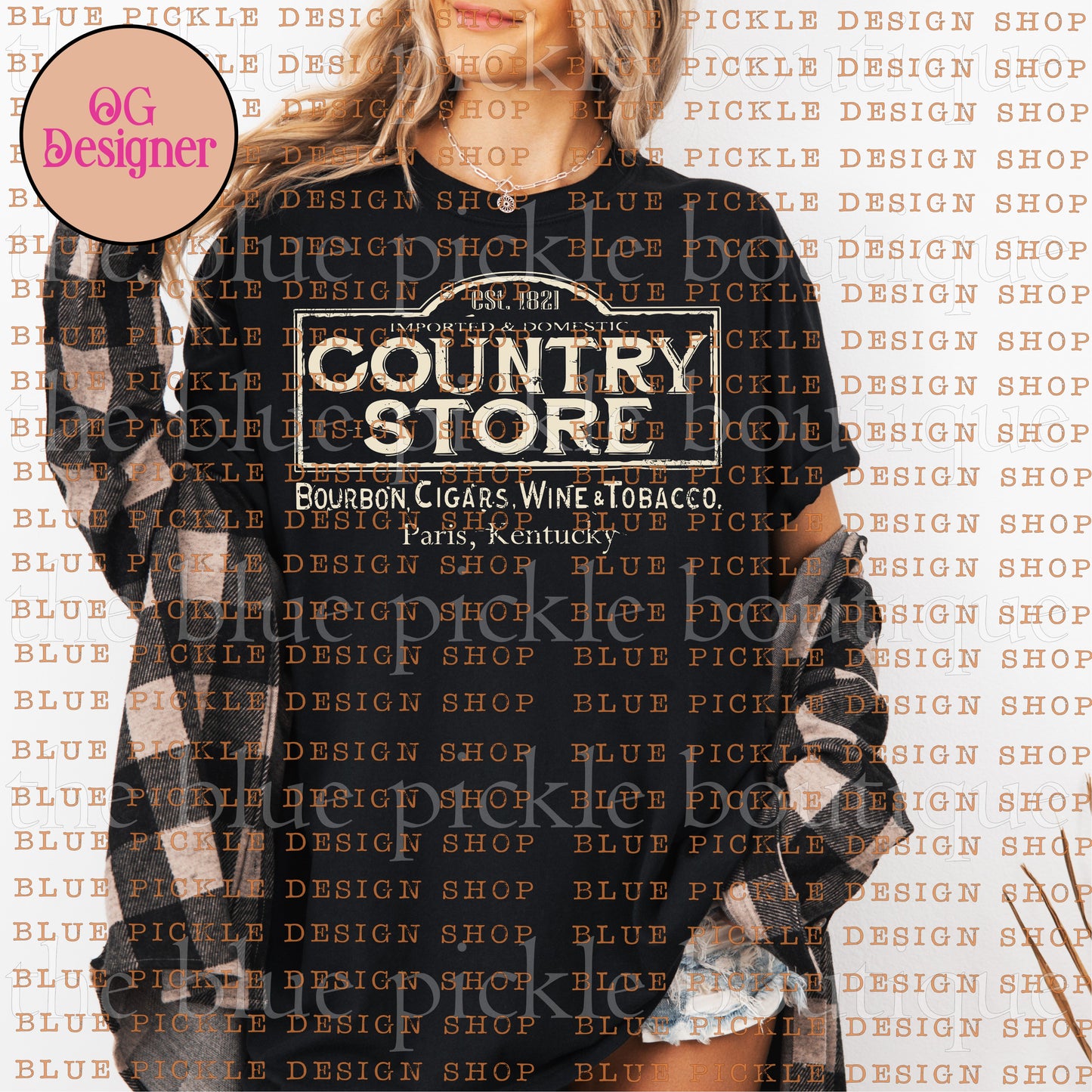 Country Store Kentucky Bourbon - DIGITAL DESIGN- INSTANT DOWNLOAD