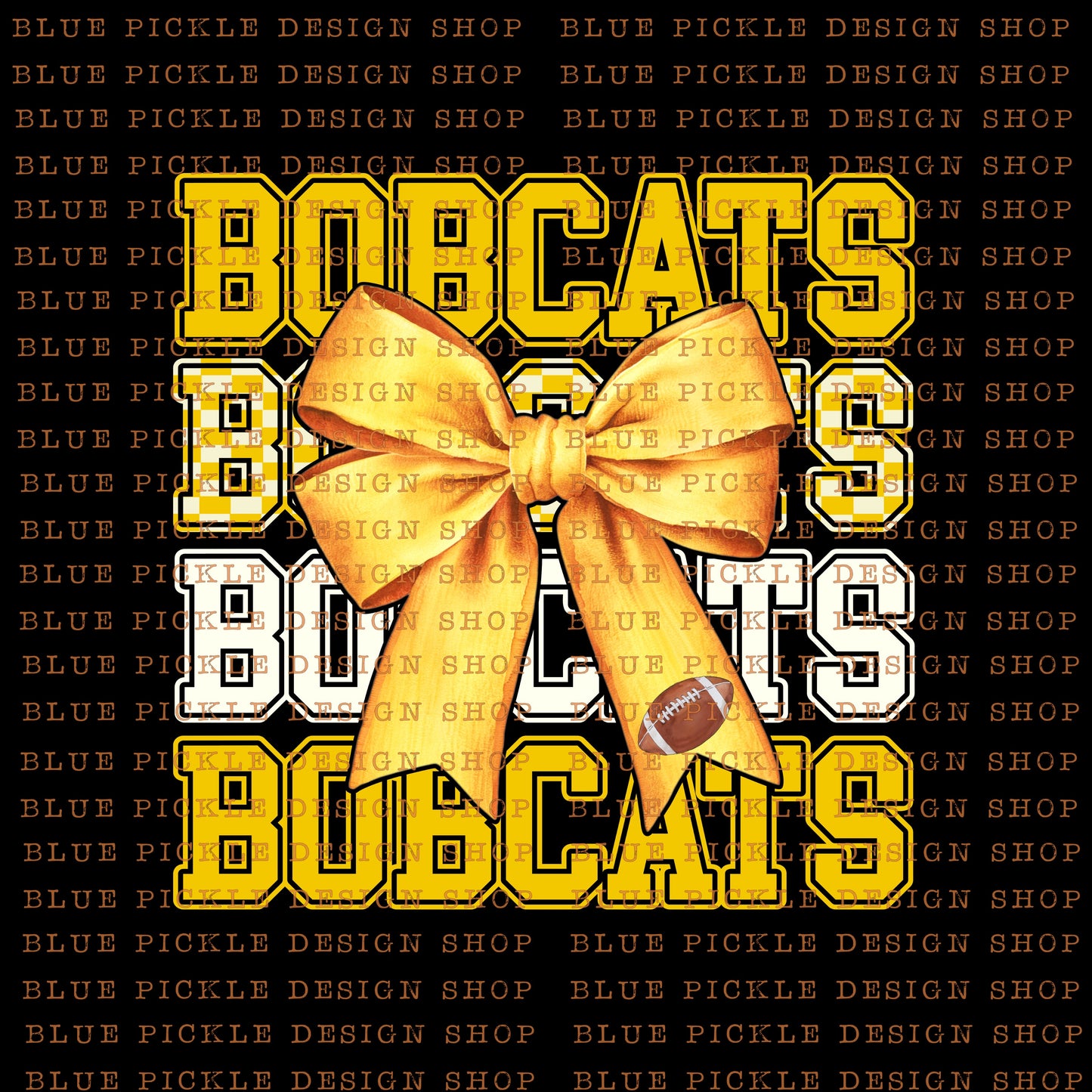 Bobcats - Yellow/Gold- DIGITAL DESIGN