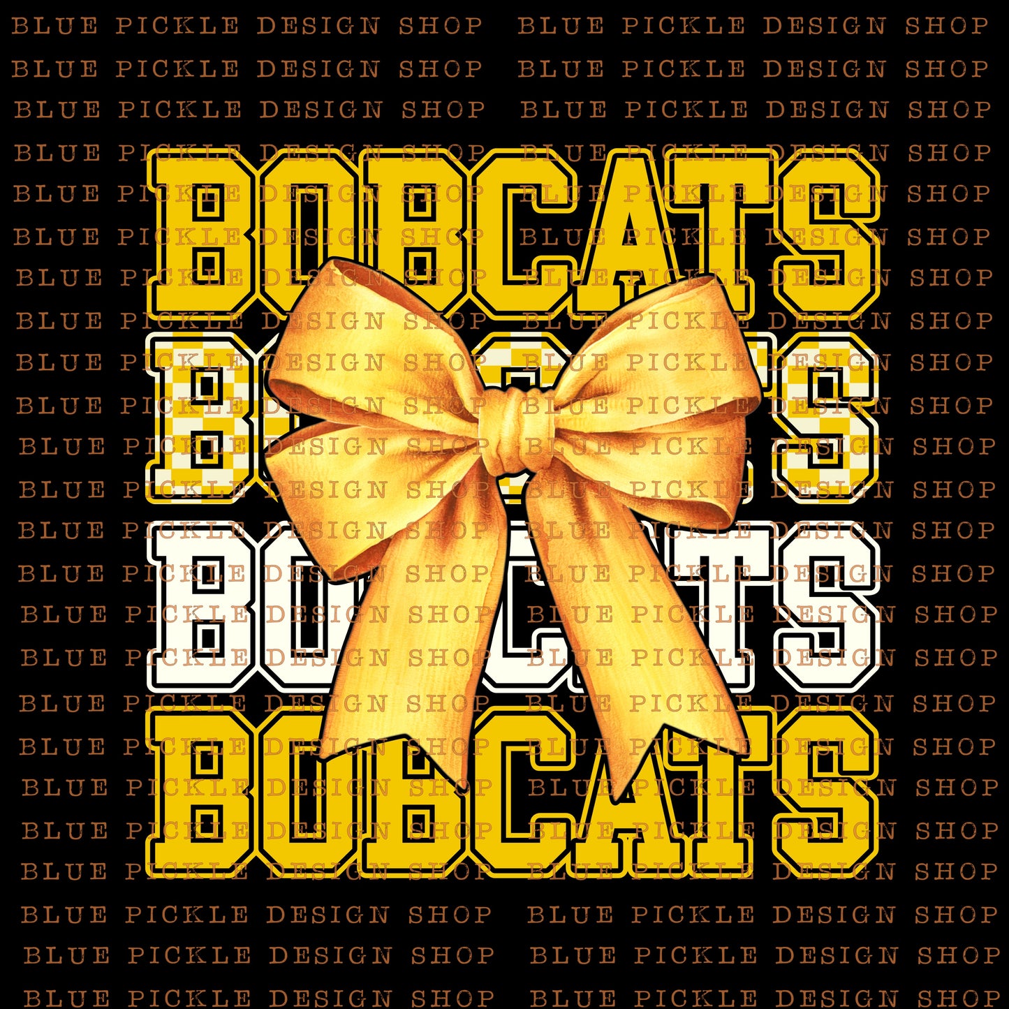 Bobcats - Yellow/Gold- DIGITAL DESIGN