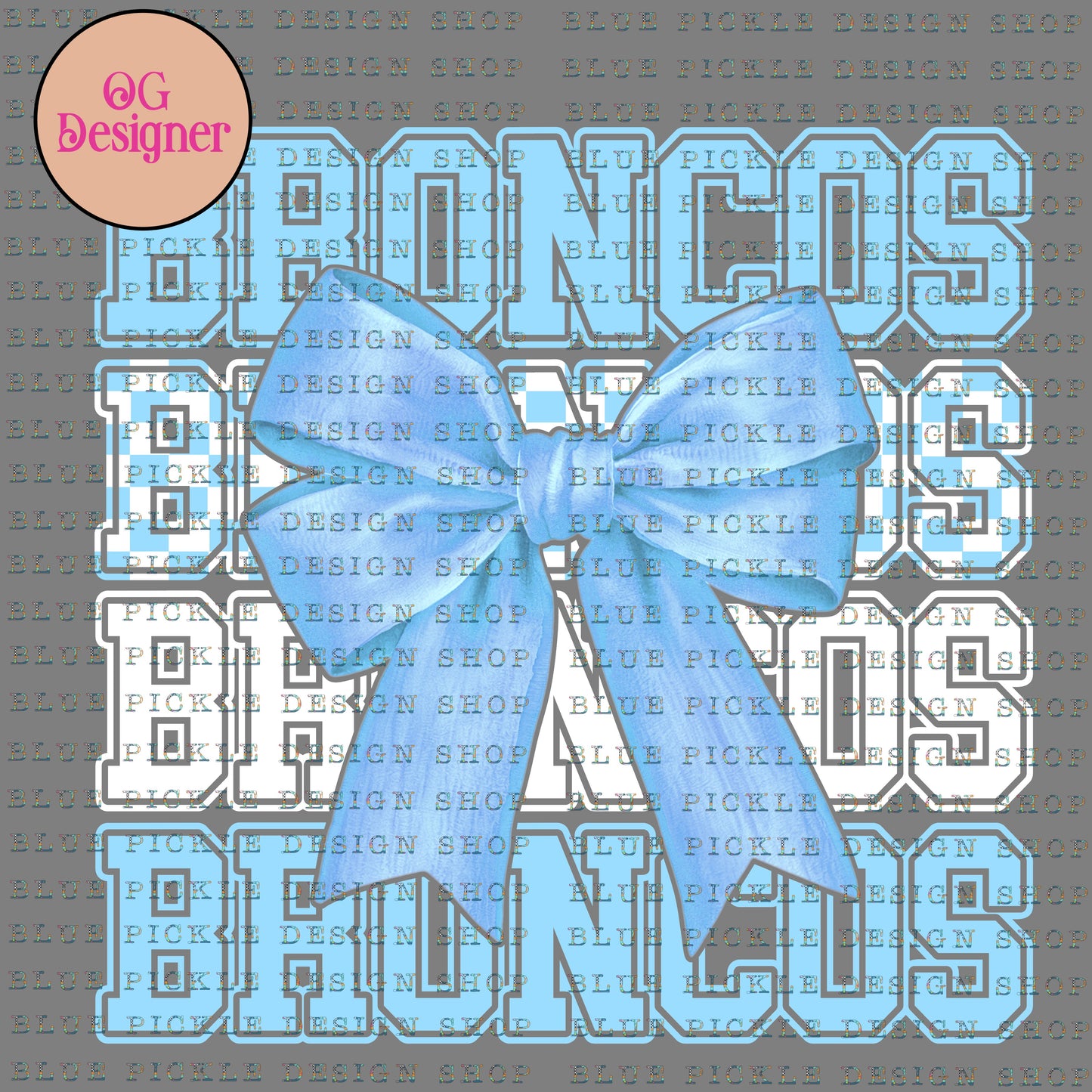 CUSTOM BOW MASCOT - DIGITAL DESIGN - ** 1 COLOR with White **