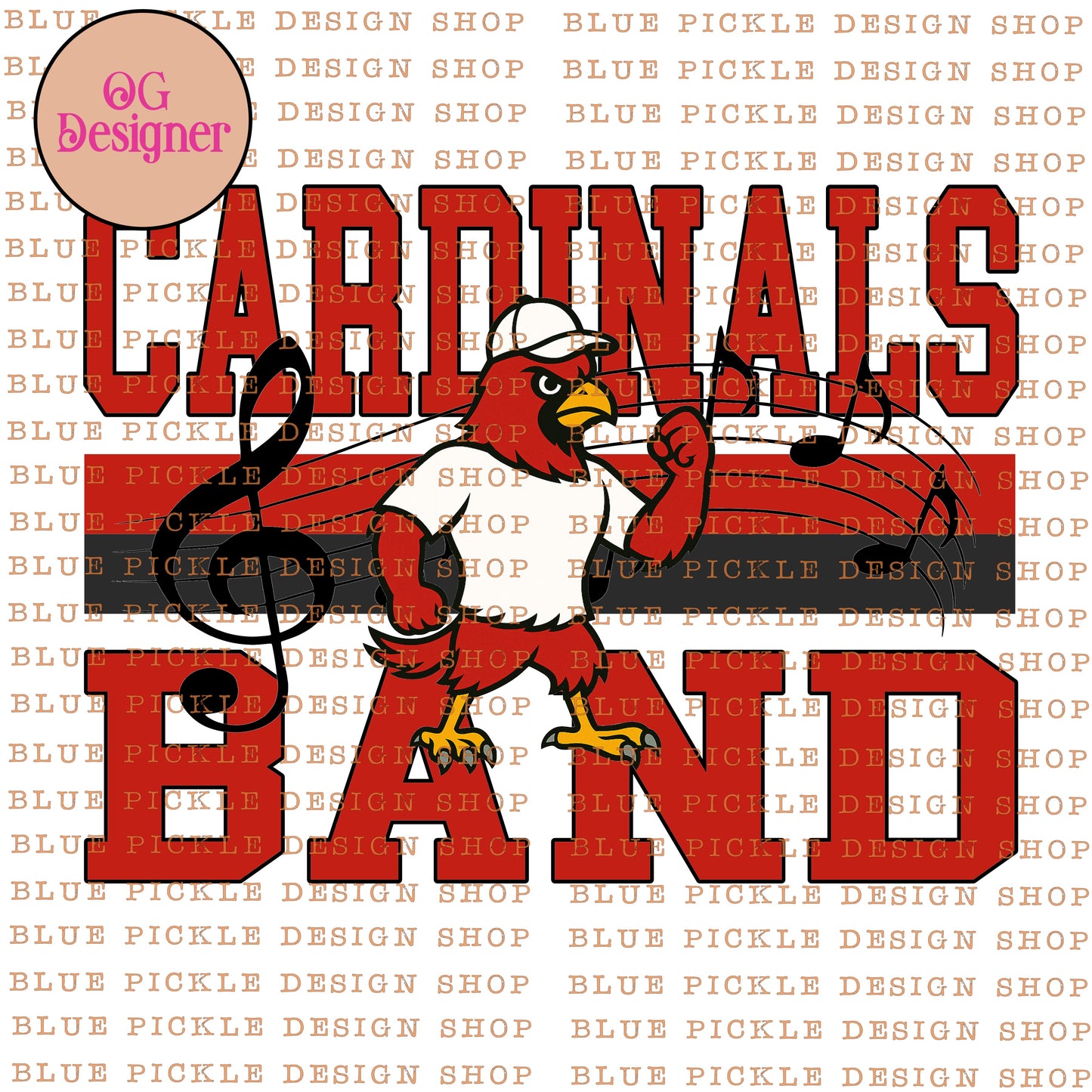 CUSTOM Band (or other sport/extracurriculars) Mascot - DIGITAL DESIGN
