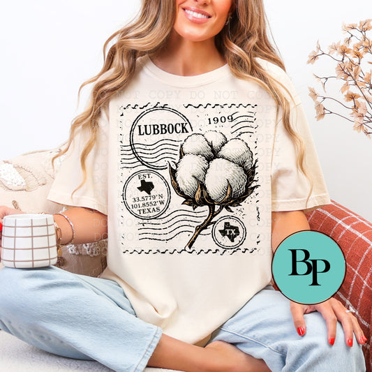 Lubbock Vintage Stamp