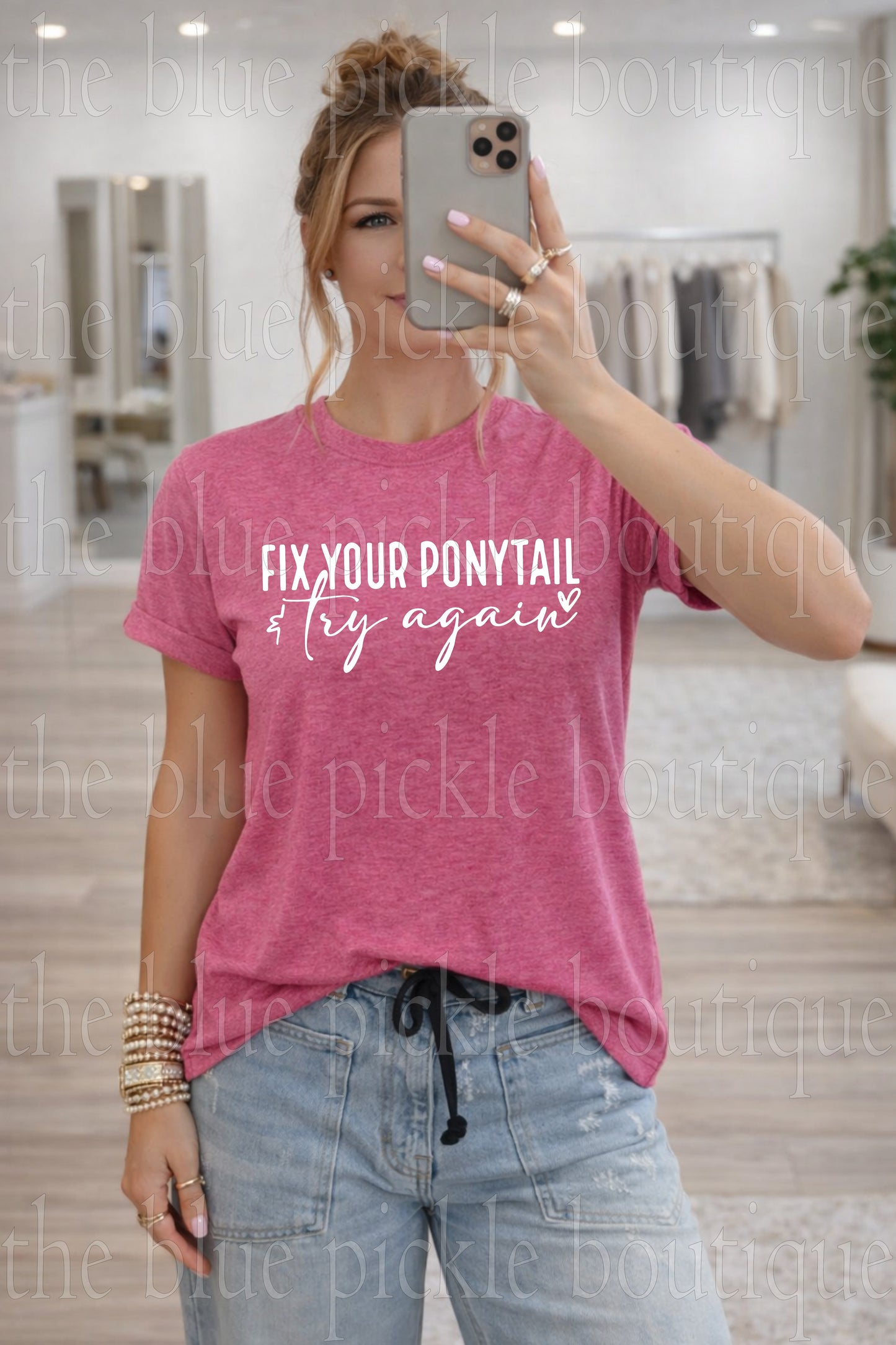 Fix your ponytail & Try again
