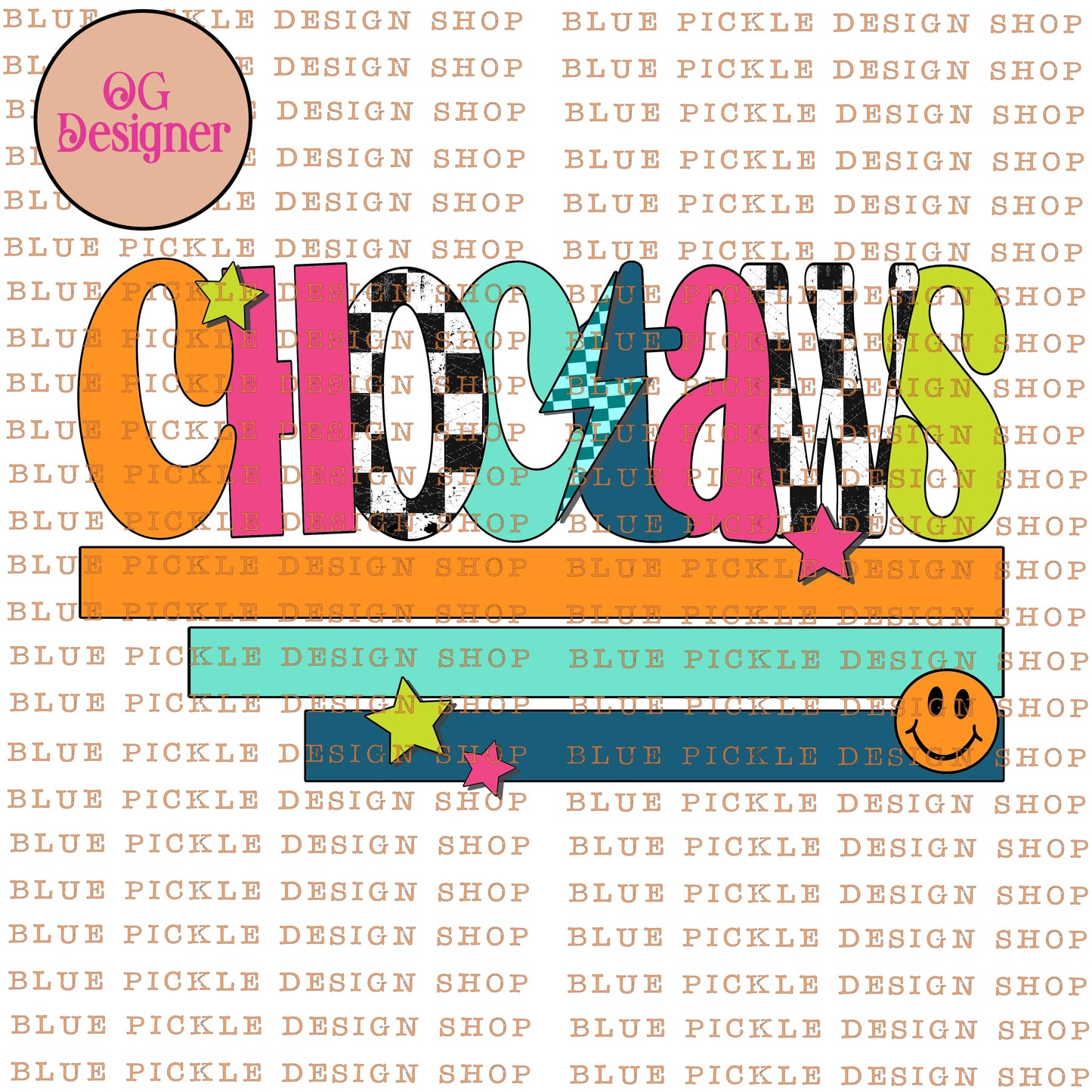 Choctaws Sherbet Design  - DIGITAL DESIGN- INSTANT DOWNLOAD