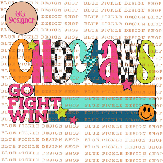 Choctaws Sherbet Design  - DIGITAL DESIGN- INSTANT DOWNLOAD