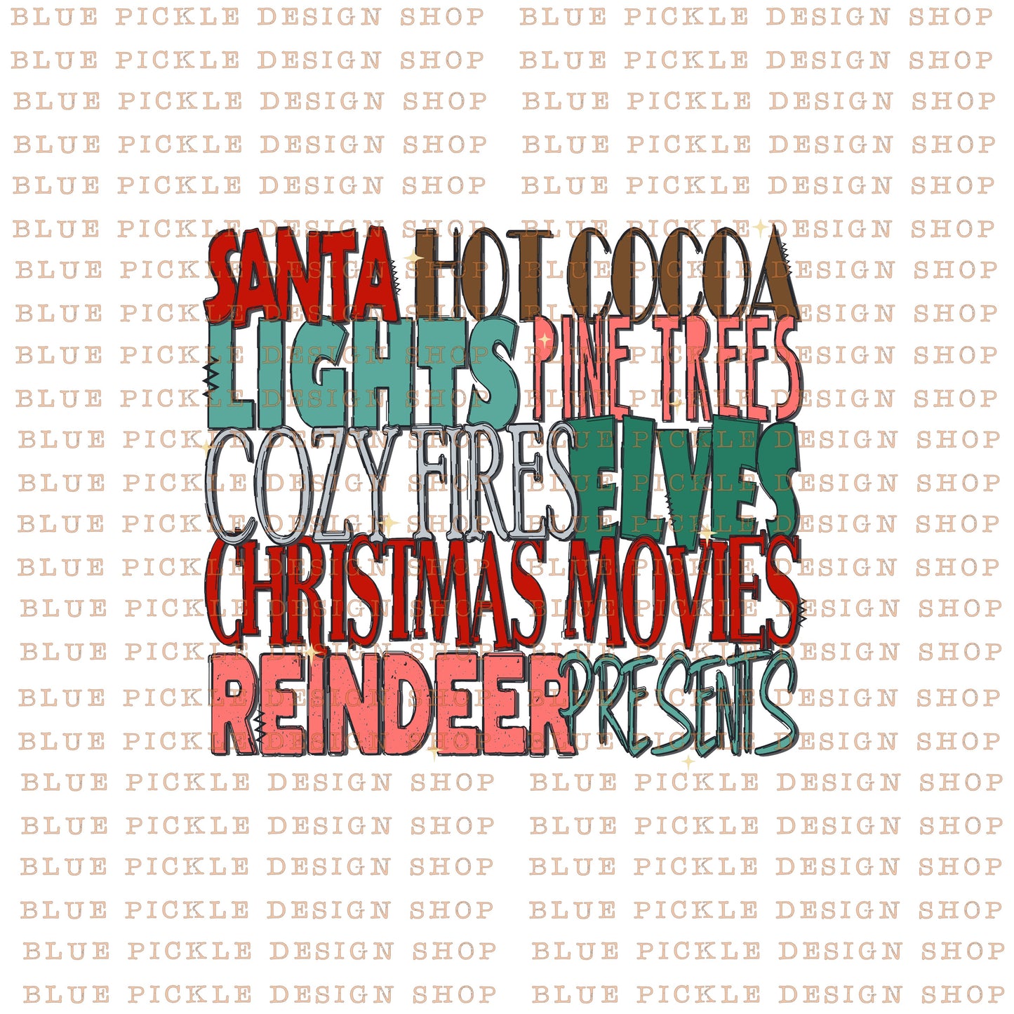 Tis The Season Y'all (and no y'all) -  DIGITAL DESIGN- INSTANT DOWNLOAD