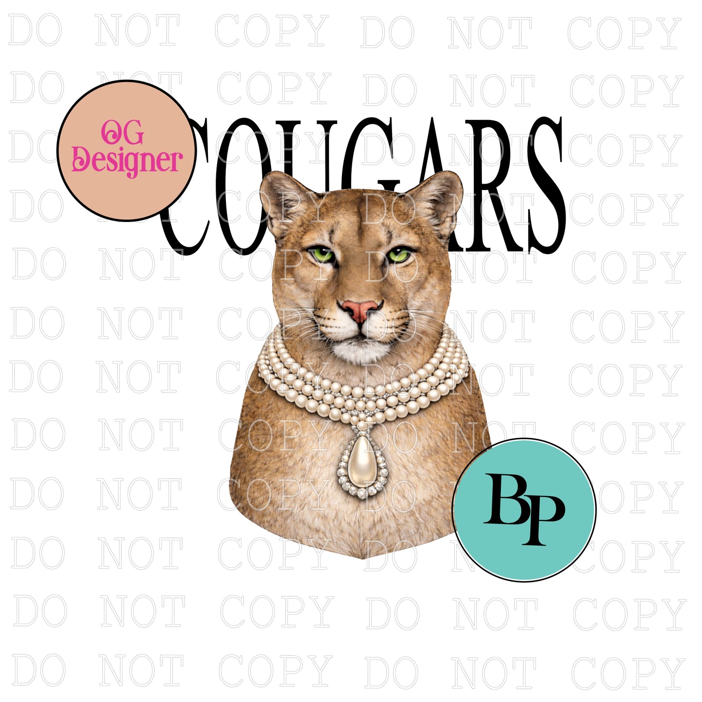 CUSTOM Mascot in Pearls & Magazine Design - DIGITAL DESIGN