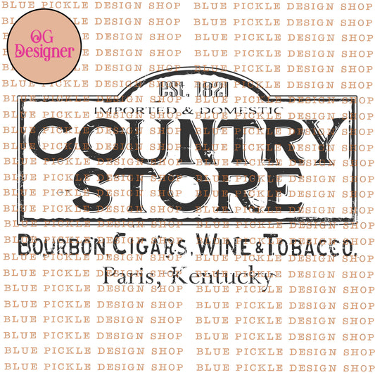 Country Store Kentucky Bourbon - DIGITAL DESIGN- INSTANT DOWNLOAD
