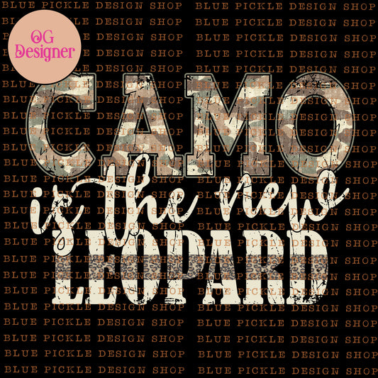 Camo is the new Leopard - DIGITAL DESIGN- INSTANT DOWNLOAD