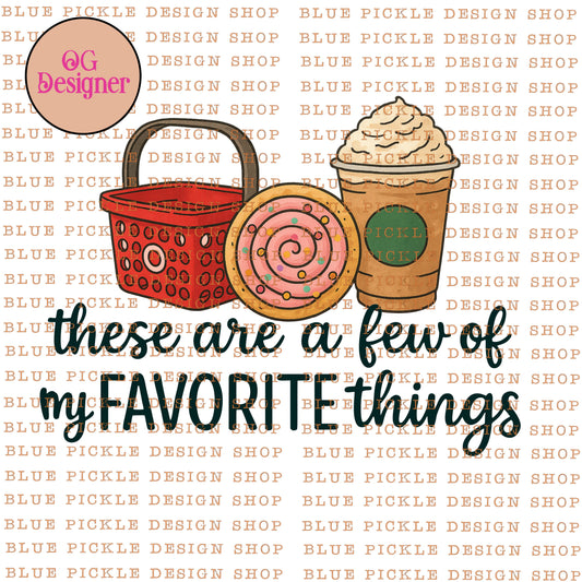 These are a few of my favorite things (sweet treats edition)  -  DIGITAL DESIGN- INSTANT DOWNLOAD