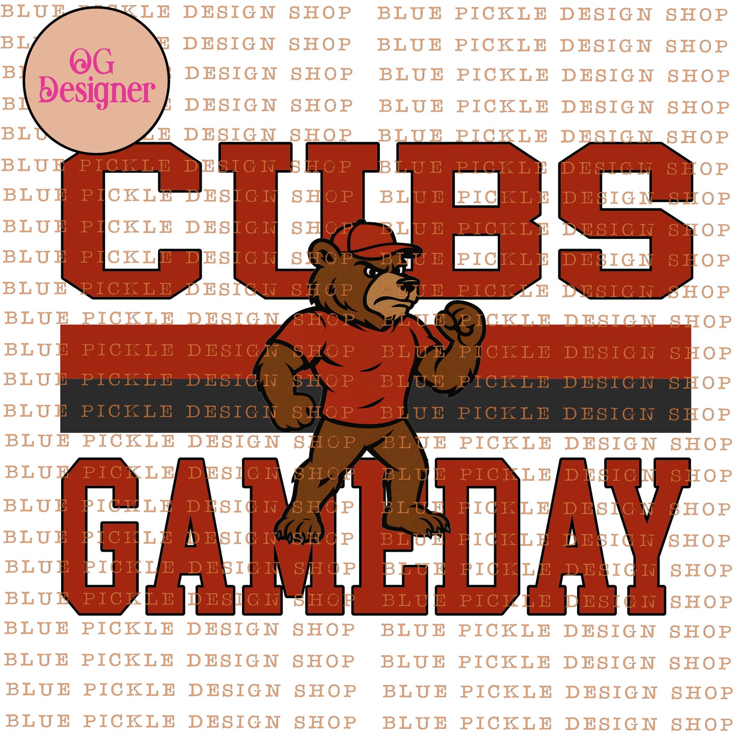 CUSTOM Gameday Mascot - DIGITAL DESIGN