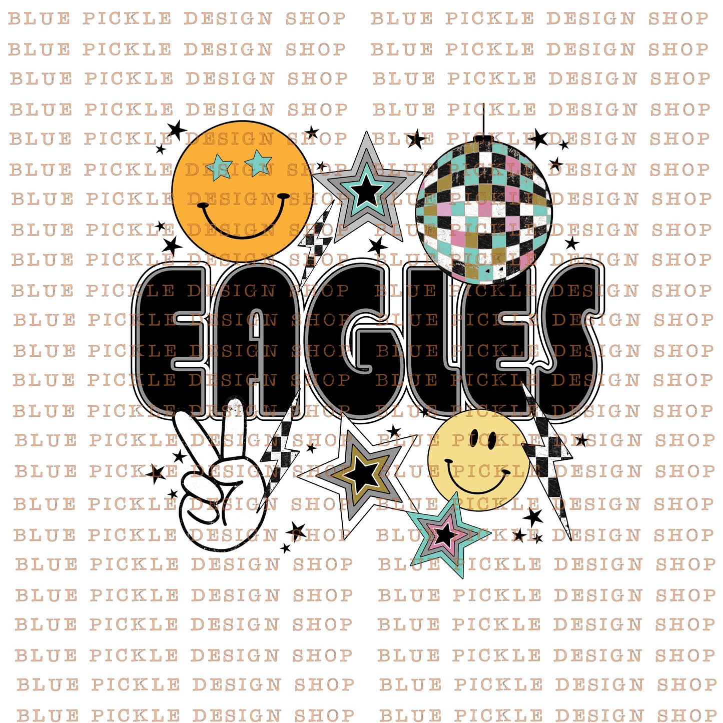 CUSTOM Disco Era Mascot  - DIGITAL DESIGN