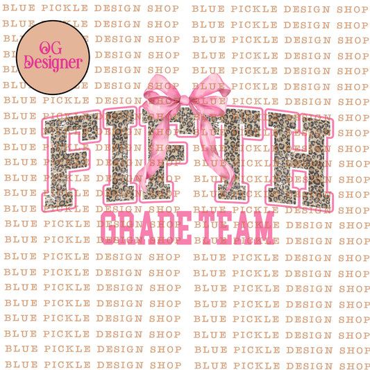 Fifth Grade Team  - DIGITAL DESIGN- INSTANT DOWNLOAD