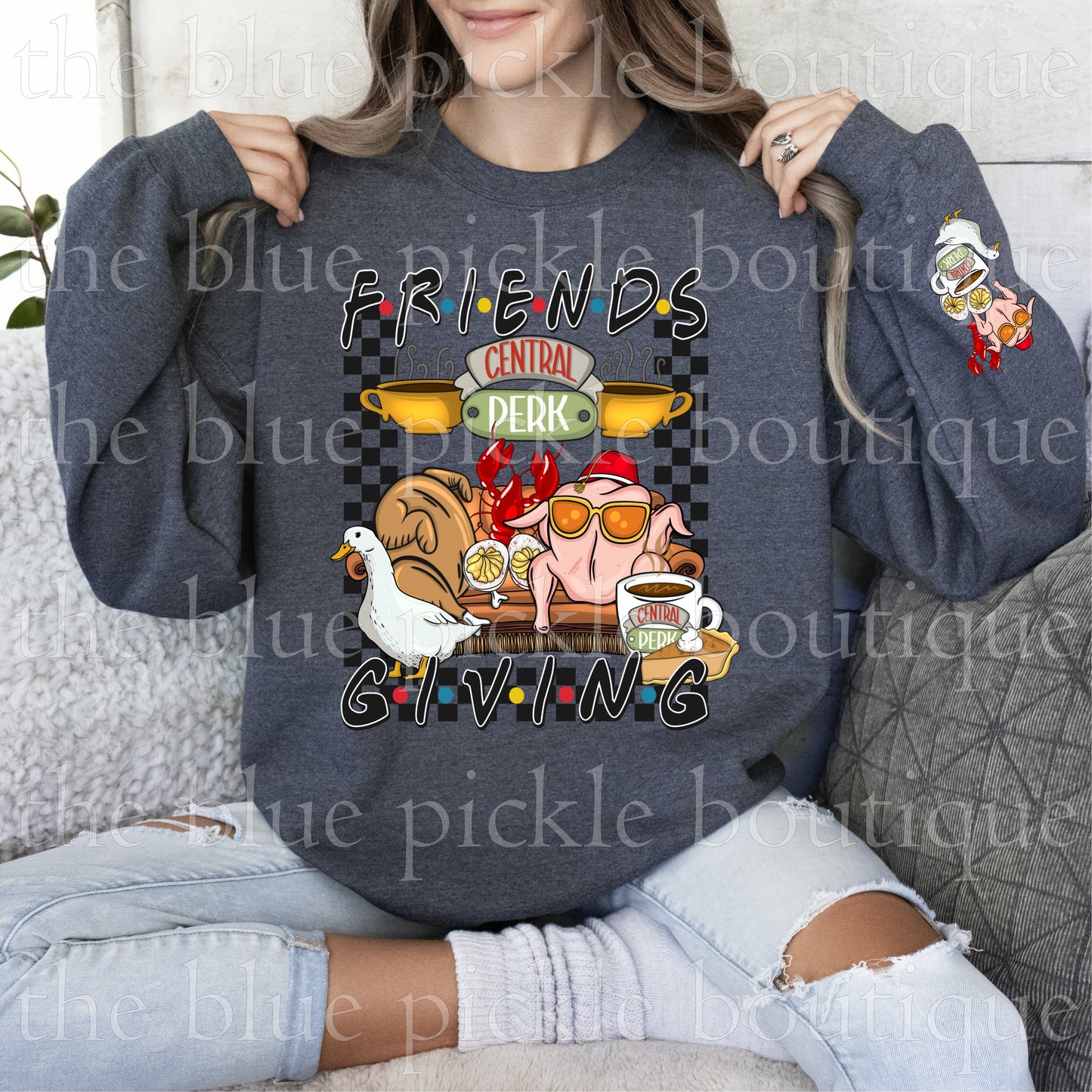 Friendsgiving with matching sleeve design