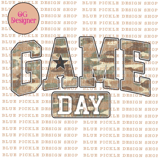 Game Day Camo  -  DIGITAL DESIGN- INSTANT DOWNLOAD