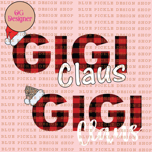Gigi Claus - DIGITAL DESIGN- INSTANT DOWNLOAD