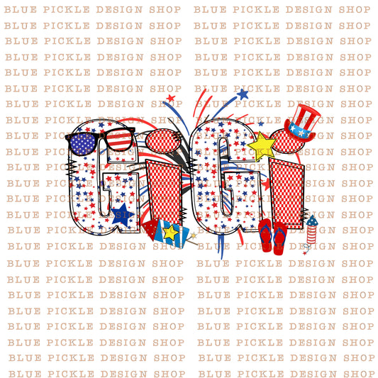 Gigi - July 4th - DIGITAL DESIGN