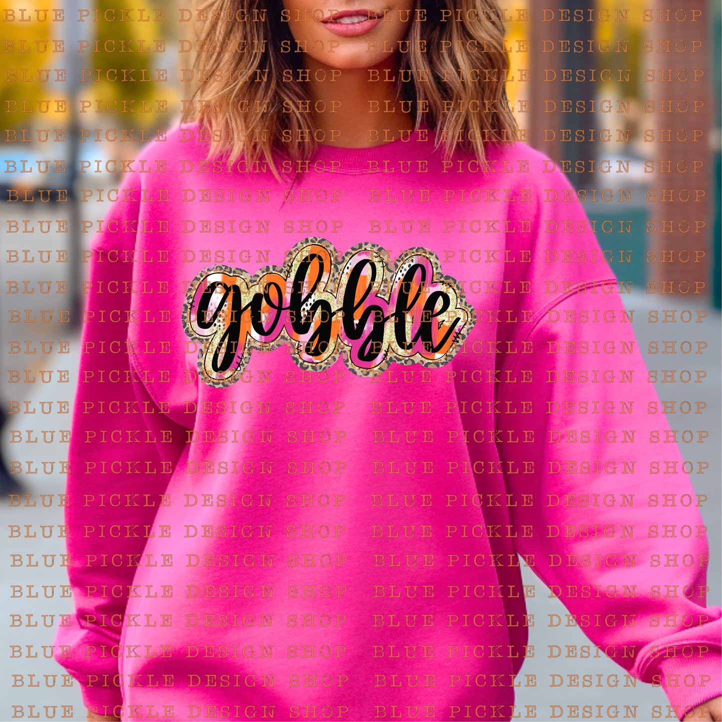 Gobble Leopard - DIGITAL DESIGN- INSTANT DOWNLOAD